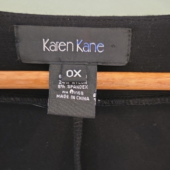 Karen Kane Black Beeded Embellished Cocktail Dress Size 0X - Picture 3 of 11